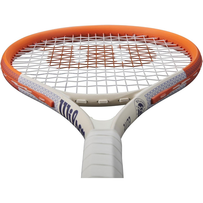 Тенісна ракетка Wilson Roland-Garros Elite для дорослих (4-1/4 дюйми) Marineblau / Weiß