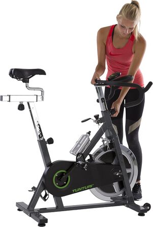 Велотренажер Tunturi Cardio Fit S30 для дому, спінбайк, чорний