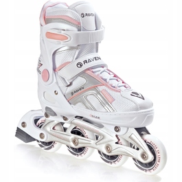 Регульовані ролики RAVEN Pulse White/Pink (розмір 37-40)