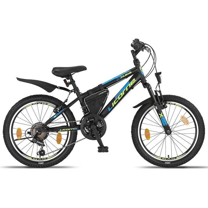 Гірський велосипед Licorne Bike Guide Premium 20 дюймів, 18 швидкостей, для дітей та дорослих, дівчат і хлопців