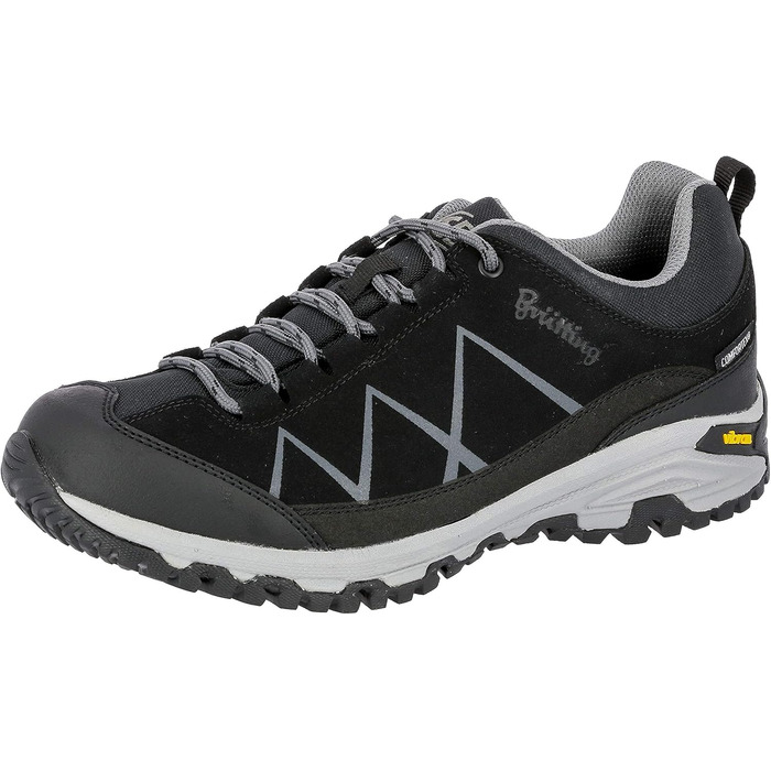 Черевики трекінгові та для ходьби Brütting Kansas Unisex, 39 EU, чорний/антрацит