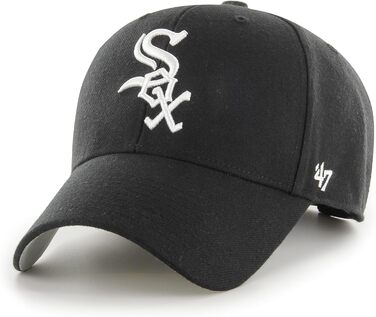 Кепка MLB Chicago White Sox MVP, унісекс, чорна, регульована, якісне виконання