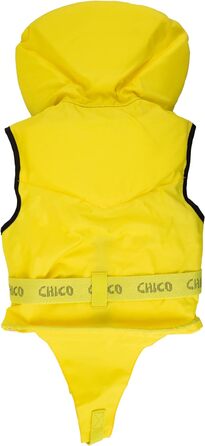 Дитячий рятувальний жилет HonuNautic Chico 100N, CE ISO 12402-4, жовто-синій, для дітей 10-20 кг, з малюнком підводного світу, пінополіуретан