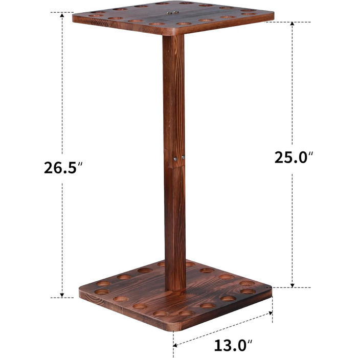 Стенд для більярдних київ (до 16 шт.) з натурального дерева - органайзер для більярдного столу