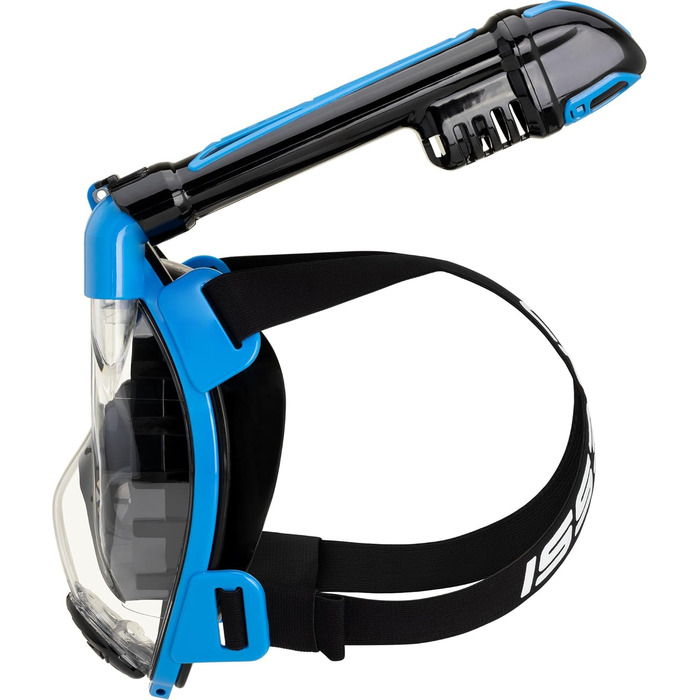 Маска для снорклінгу CRESSI Duke Action Full Face M/L (чорно-синя) з тримачем для екшн-камери, 100% силікон, безпечна від CO2