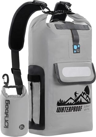 Водонепроникний рюкзак IDRYBAG Dry Bag 40L (сірий) - 30L, 40L, Kajak Dry Bag