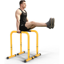 Стенд для віджимань та підтягувань RELIFE Dip Station - регульована висота, жовтий