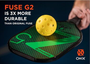 ONIX Pickleball м'ячі Fuse G2 Outdoor жовті, 6 штук