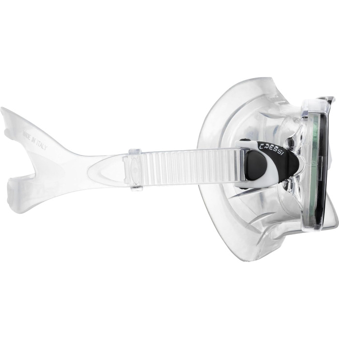 Маска для снорклінгу Cressi Estrella + трубка Seal Dry (комбінований набір, прозора/чорна)
