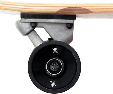 Лонгборд Apollo Hawaiian Wulff Bamboo з підшипниками ABEC, Drop Through, для фрірайду та круїзингу