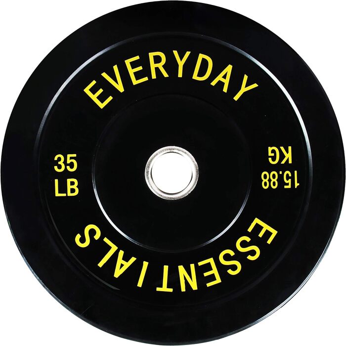 Олімпійський диск Everyday Essentials 35 фунтів, сталева втулка, кольорове маркування