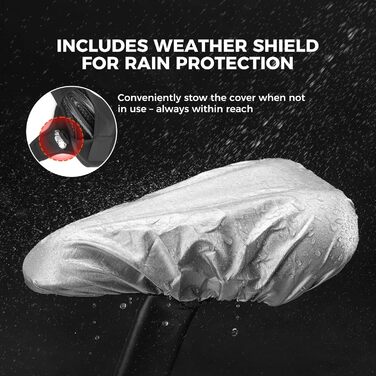 Подушка-накладка на сидіння велосипедного крісла ROCKBROS, гелева, вузька, дихаюча, 28*17см, червоно-синя