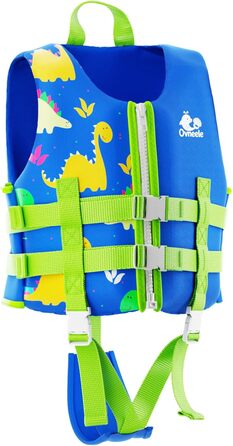 Дитячий рятувальний жилет Kinder Float Jacket (S, 15-19 кг, 2-3 роки, синій) - Неопреновий жилет для плавання та навчання