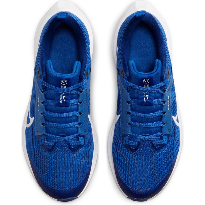 Дитячі кросівки Nike Air Zoom Pegasus 40 (Gs) для спорту, 36.5 EU, Game Royal White Deep Royal Blue