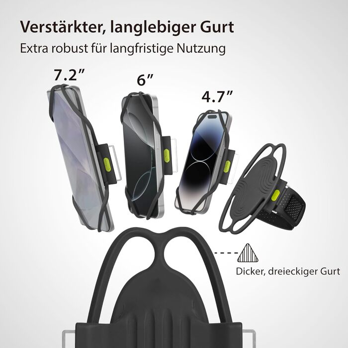 Спортивний браслет для телефону Bone Run Tie 3 - зручний фітнес-аксесуар для бігу, сумісний з iPhone 4.7-7.2