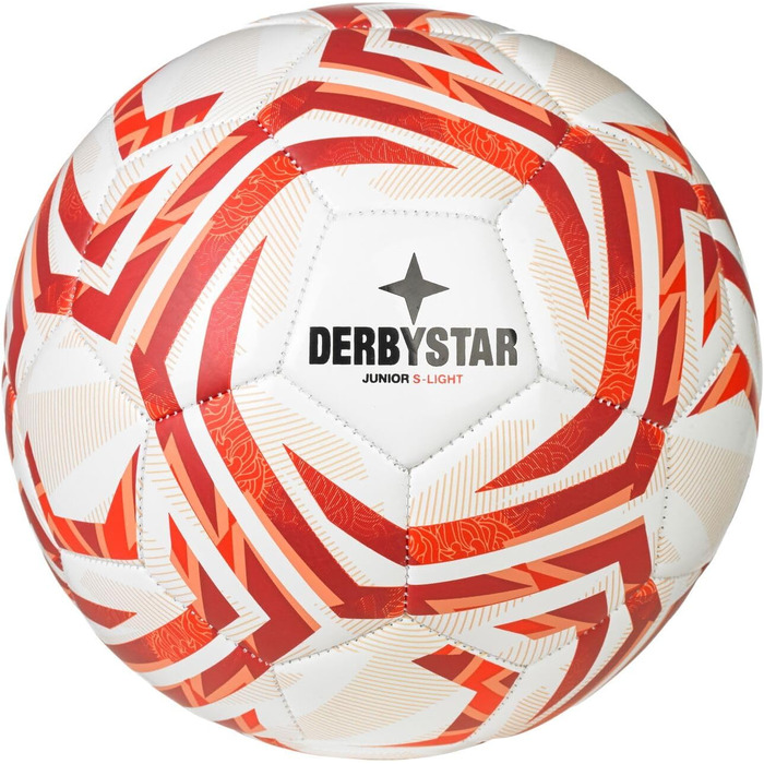 М'яч футбольний Derbystar Junior S-Light білий/червоний, розмір 3