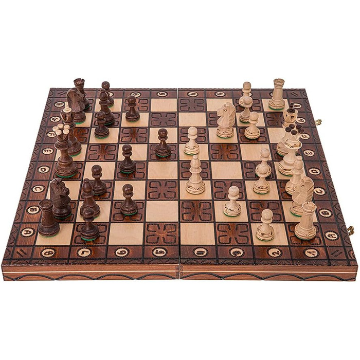 Дитячі шахи JUNIOR LUX 41x41 см – дерев'яні фігури та дошка