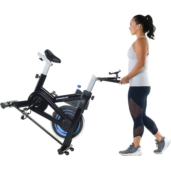 Велотренажер Exerpeutic з Bluetooth, сумісний з додатком MyCloudFitness, для домашніх тренувань