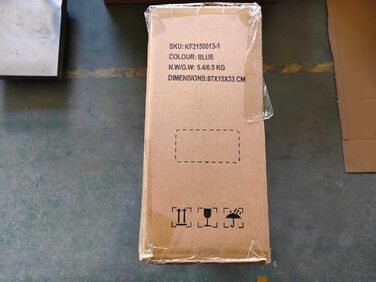 Дитячий складний самокат для дітей 8-15 років з великими колесами 200 мм, дисковими гальмами та регульованою висотою, синій