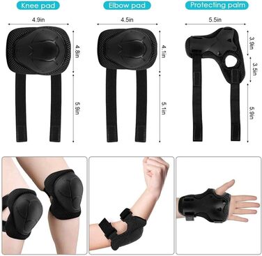 Захисний шолом для дітей та підлітків з наколінниками, налокітниками та підпліччями для мультиспорту, скейтбордингу, велосипеда та їзди на конях