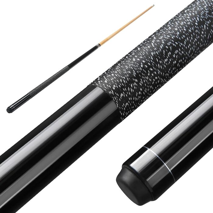 Більярдний кий ASMPCUE Pool Queue, 58 дюймів, канадський клен, 13 мм наконечник, для професійних гравців, 1/2 кий, для більярдного столу, зелений (чорний)