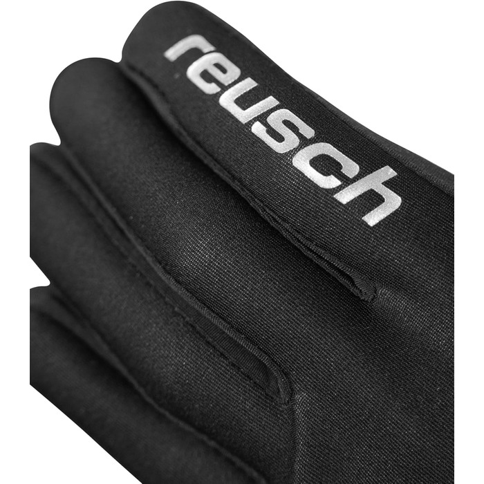 Чоловічі вітрозахисні рукавички Reusch Karayel Touch-tec, чорні-сріблясті, розмір 8.5, універсальні