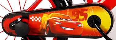 Дитячий велосипед Albri Cars 16 дюймів, червоний, для хлопчиків і дівчаток