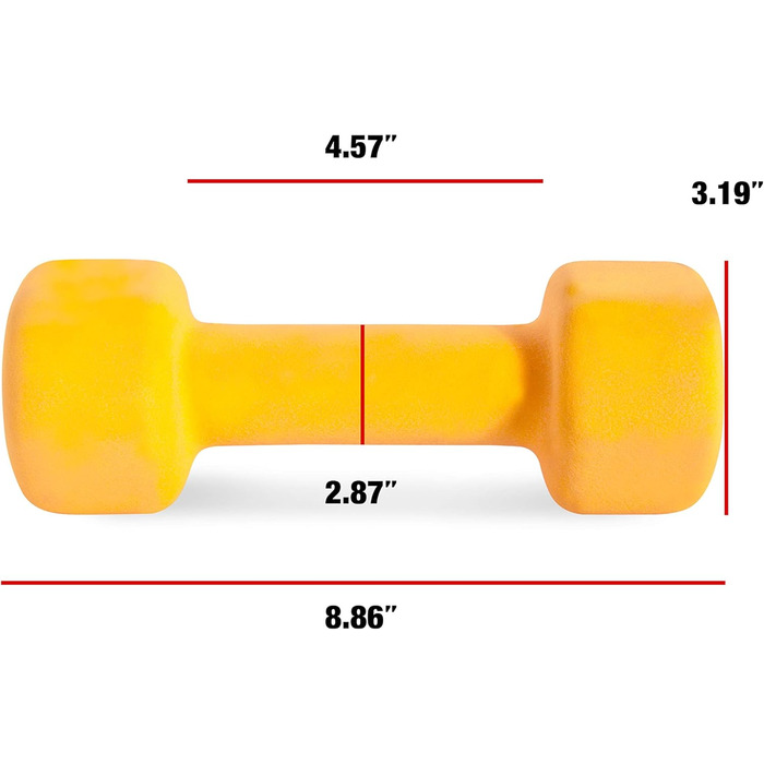 Гантеля Cap Barbell з неопреновим покриттям, одиночна або пара, різні кольори серії Color
