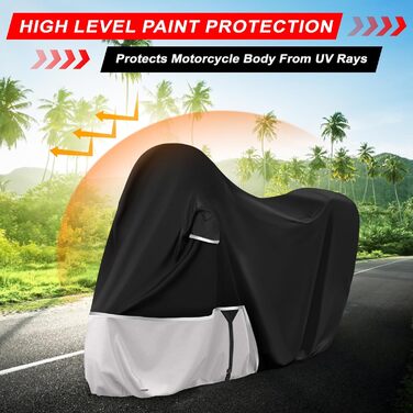 Водонепроникний чохол для мотоцикла Piaggio Vespa GTV GTS GT60/125/200/250/300 (з багажником), 420D Oxford, для зберігання на вулиці