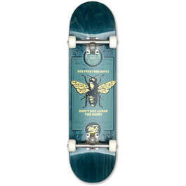 Скейтборд MOB Bee 8.25, 32x8.25 дюймів, 7 шарів клену, для підлітків, дорослих, новачків і профі, повністю зібраний, синій