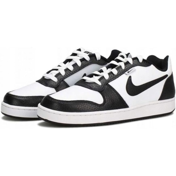 Кросівки Nike Ebernon Low Prem для баскетболу, 42.5 EU, білий/чорний/сірий вовк