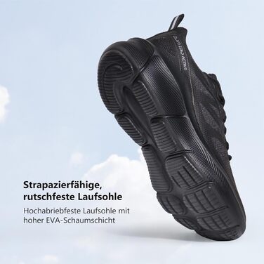 Жіночі кросівки Hawkwell Cloud Zero для ходьби та тенісу, з амортизацією, дихаючі, для спорту, фітнесу, тренувань, бігу, чорні, 42 EU