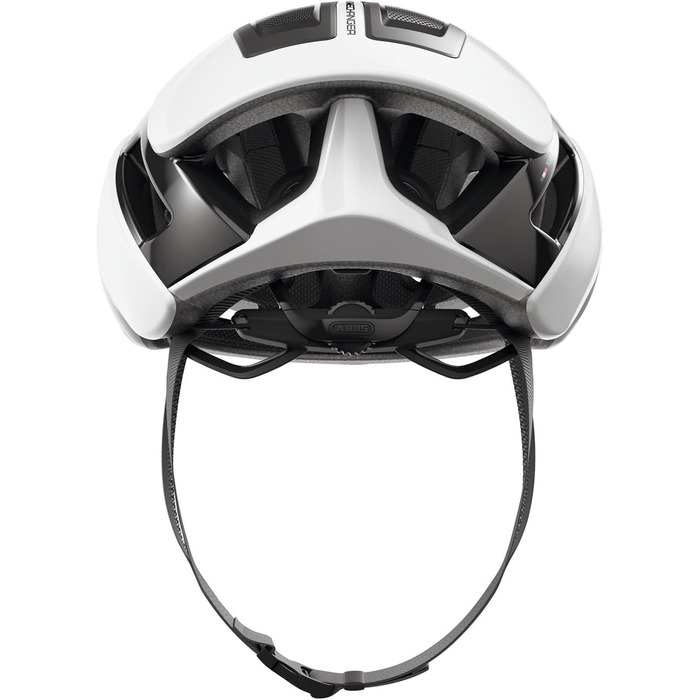 Велосипедний шолом ABUS Gamechanger 2.0 L (57-61 см), аеродинамічний, білий глянцевий, для шосейного велоспорту, високоефективний