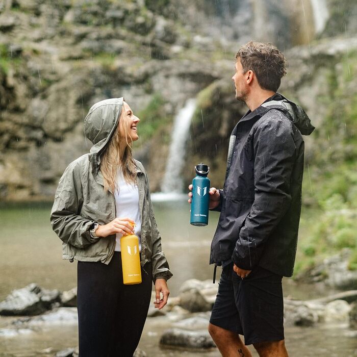 Термокружка-термос Super Sparrow з нержавіючої сталі з трубочкою - 350мл, 500мл, 750мл, 1л, 1.2л. Без BPA. Для спорту, подорожей, школи, активного відпочинку. Колір: блакитний (чорниця)