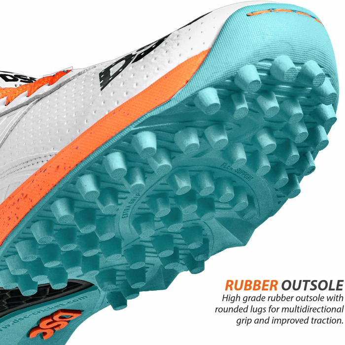 Кросівки DSC Jaffa 22 - білі/помаранчеві для хлопчиків та чоловіків | Легкі, з тисненням | Розміри 6 UK, 7 US, 41 EU