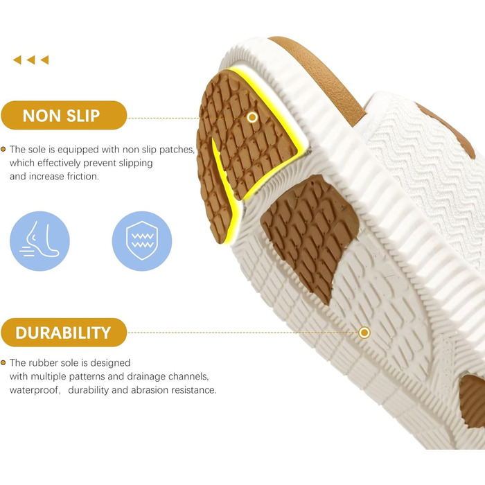 Спортивні сандалі KuaiLu жіночі з м'якою устілкою, ортопедичні, для туризму та відпочинку, білі/хакі, 39 EU