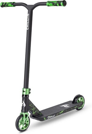 Трюковий самокат Chilli Pro Reaper Reloaded V2, 85 см, 120 мм PU колеса, ABEC 9, зелений, для досвідчених райдерів