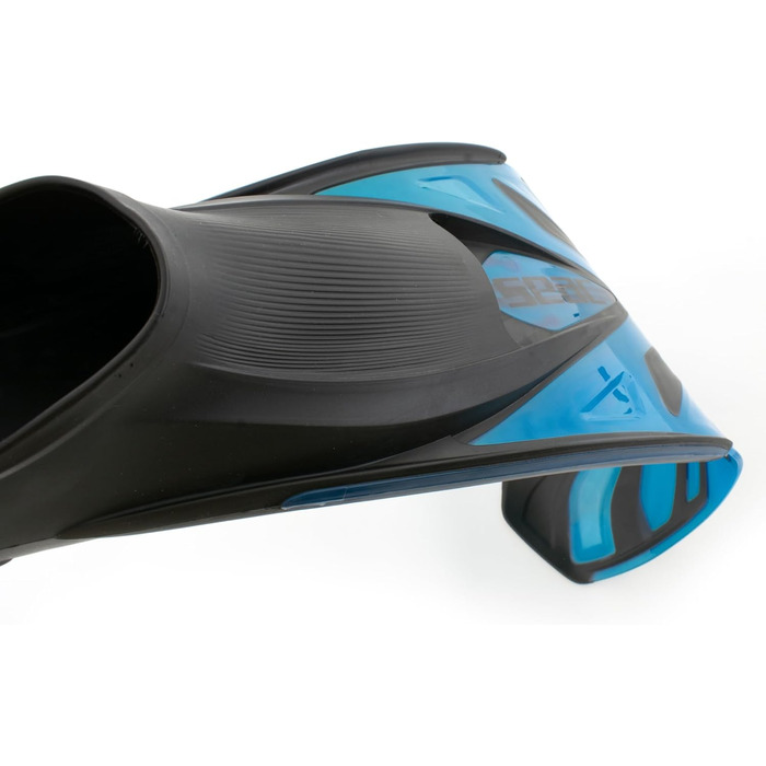 Seac Azzurra Ласти для снорклінгу для дорослих та дітей, закритий м'який каучуковий носок, світло-блакитні (34/35)