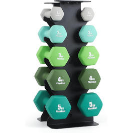 Набір гантелей Kurzhantel-Set з підставкою для дому та спортзалу, 30 кг | Küstenbrise