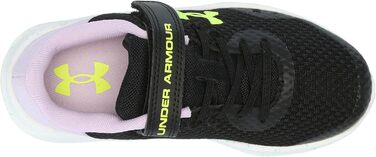 Дитячі кросівки Under Armour Pursuit 3 AC для дівчаток, чорно-фіолетові, жовті, з технологією Visual Cushioning