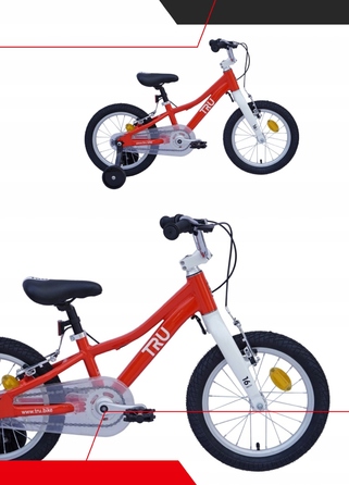 Дитячий велосипед TRU 16 дюймів, алюмінієвий, багатокольоровий, 8 кг