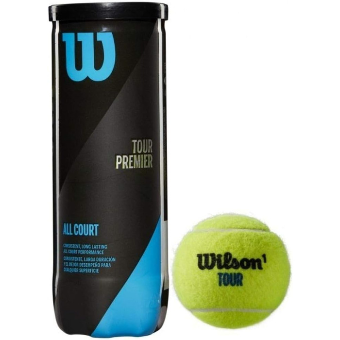 М'ячі для тенісу Wilson Tour Premier - універсальні (3 шт.)