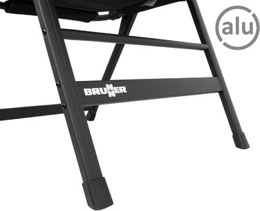 Кемпінговий стілець Brunner Skye 3D Black - чорний, поліестер
