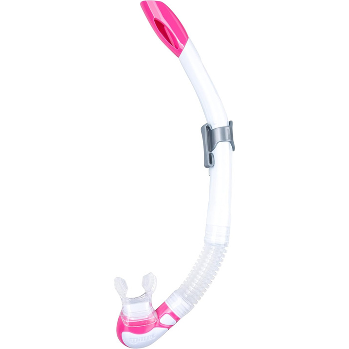 Маска і трубка для плавання Mares Aquazone Combo Wahoo Neon, набір для дорослих, унісекс, рожево-біла, прозора