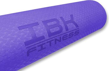 Фітнес-килимок IBK, нековзний, екологічний TPE, для фітнесу та гімнастики, фіолетовий