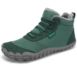 Зимові барфутбові черевики Saguaro з підкладкою, для жінок та чоловіків, розмір EU 36-48 (EU 44, темно-зелений)