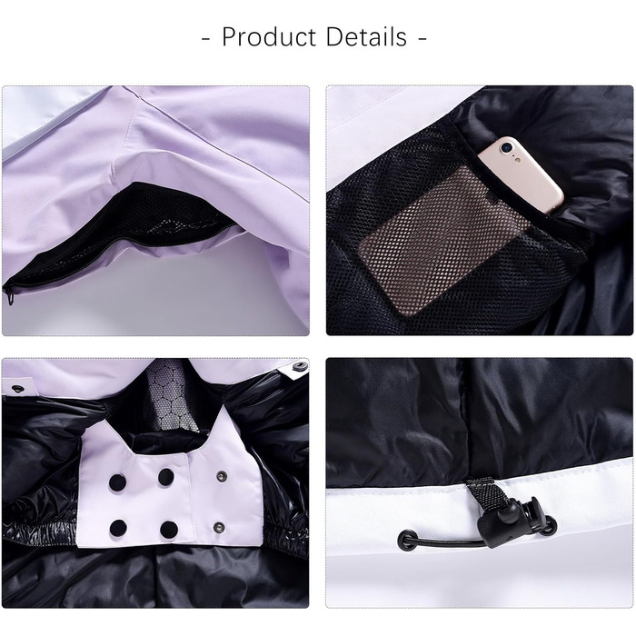 Костюм для катання на лижах Daen (XXL) - комплект куртка та штани, водонепроникний, вітронепроникний, для зимового відпочинку