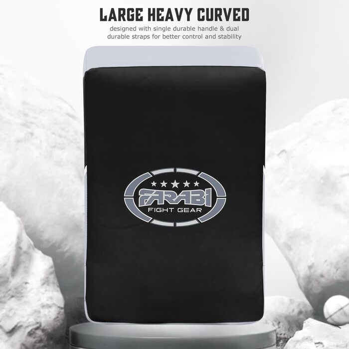 Накидка для ударів Farabi Sports MMA, Муай Тай, Кембо, Кікбоксинг. Чорно-біла ціль для тренувань. 1 шт.