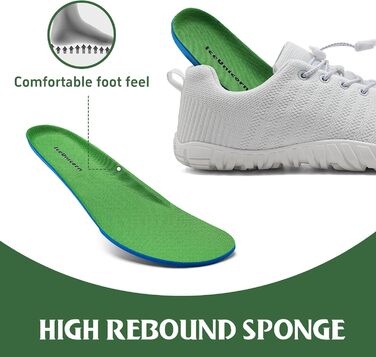 Чоботи для трейлраннінгу IceUnicorn: чоловічі та жіночі, широкі, з відділенням для пальців, унісекс, для плавання, пляжу та аквапарку (39 EU, 742weiß)