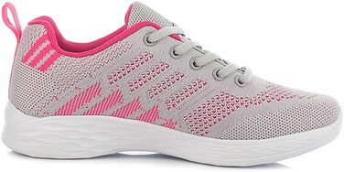 Жіночі кросівки Mesh для занять спортом, бігу та повсякденного носіння, розмір 41 EU, червоно-сірі
